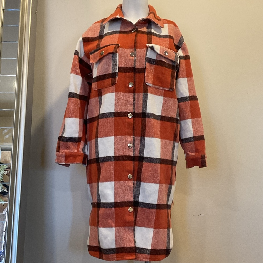 Haute Monde Red and White Plaid Shirt